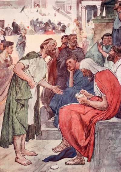 Aristides and the Citizen, illustration from 